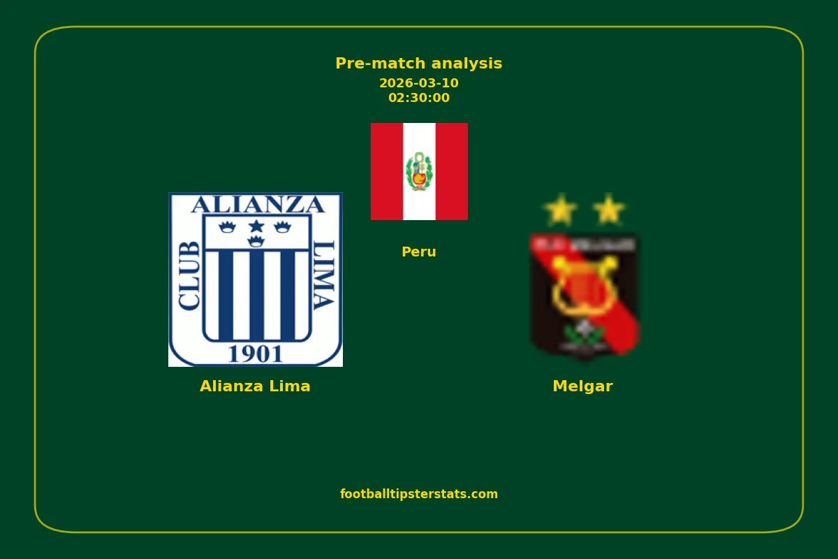 Pre-match analysis: Alianza Lima vs Melgar on 2026-03-10